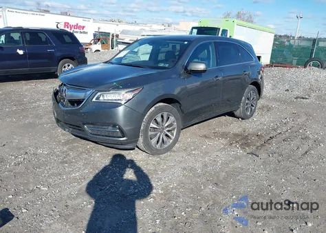 2015 Acura Mdx Technology Package from USA, damaged, VIN 5FRYD4H41FB019624